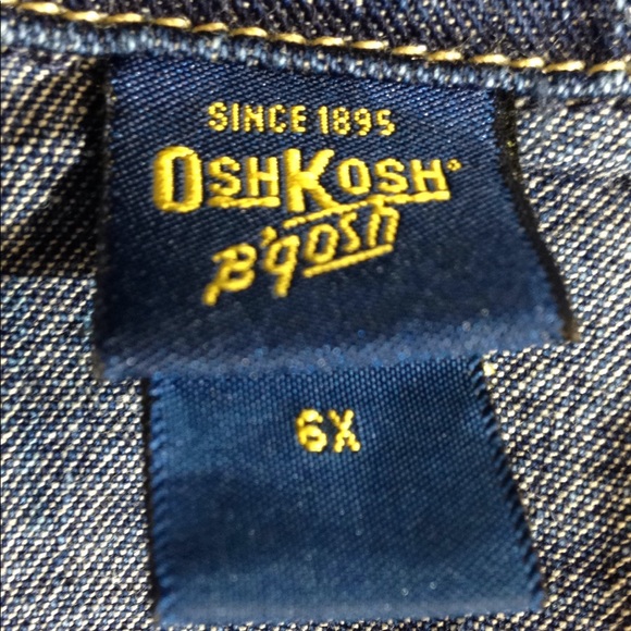 Osh Kosh B'gosh Girls Denim Jacket Size 6X Sequined Guitar On Back - Picture 11 of 13